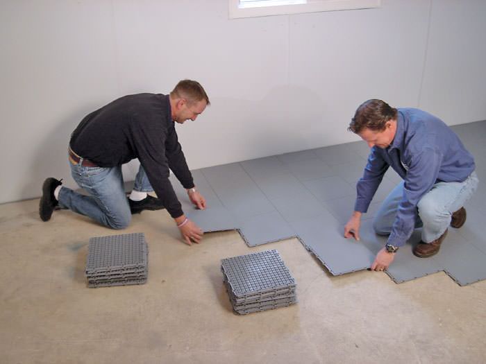 carpeting a floor